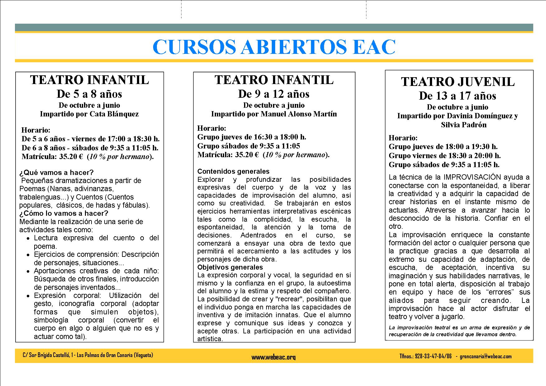 Cursos abiertos EAC 2012-2013 2
