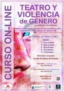 Cartel ambas sedes Teatro y violencia de genero
