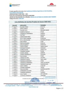 Lista Definitiva de Inscritos P. Acceso Julio 2020 EAC Sede TFE 1